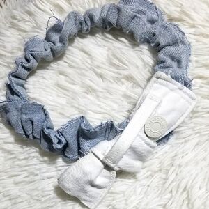 Tasty Raw Edge Denim HEADBANZ- "Whit"